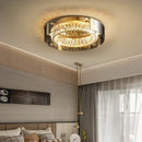 GobekUsa Crystal LED Ceiling Chandelier Dimmable Luxury Modern Room Decor Bedroom Light