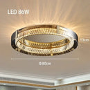 GobekUsa Crystal LED Ceiling Chandelier Dimmable Luxury Modern Room Decor Bedroom Light