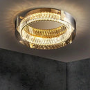 GobekUsa Crystal LED Ceiling Chandelier Dimmable Luxury Modern Room Decor Bedroom Light