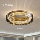 GobekUsa Crystal LED Ceiling Chandelier Dimmable Luxury Modern Room Decor Bedroom Light