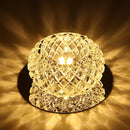 Modern gold crystal led ceiling chandelier corridor light by Decorbites