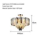 GobekUsa Crystal LED Ceiling Chandelier | Modern Luxury Lustres Pendant Light Fixture