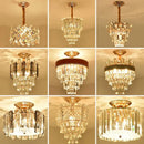 GobekUsa Crystal LED Ceiling Chandelier for Home Decor