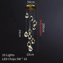 GobekUsa Crystal LED Ceiling Chandelier: Stylish Lighting for Home Decor