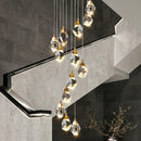 GobekUsa Crystal LED Ceiling Chandelier: Stylish Lighting for Home Decor