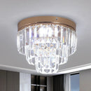 GobekUsa Crystal LED Ceiling Chandelier for Kitchen Island, Living Room, Dining Room Lighting
