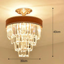 GobekUsa Crystal LED Ceiling Chandelier for Home Decor
