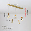 GobekUsa Crystal LED Ceiling Chandelier: Stylish Lighting for Home Decor