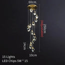 GobekUsa Crystal LED Ceiling Chandelier: Stylish Lighting for Home Decor