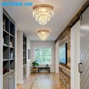 GobekUsa Crystal LED Ceiling Chandelier for Kitchen Island, Living Room, Dining Room Lighting
