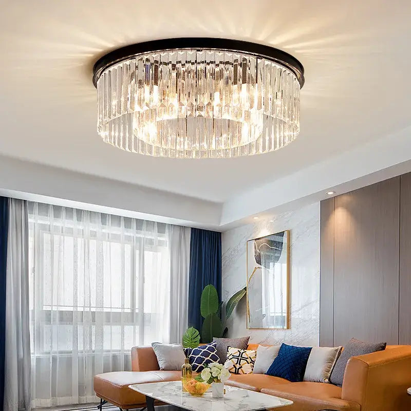 GobekUsa Crystal LED Ceiling Chandelier for Modern American Minimalist Décor, photo 4 of 14