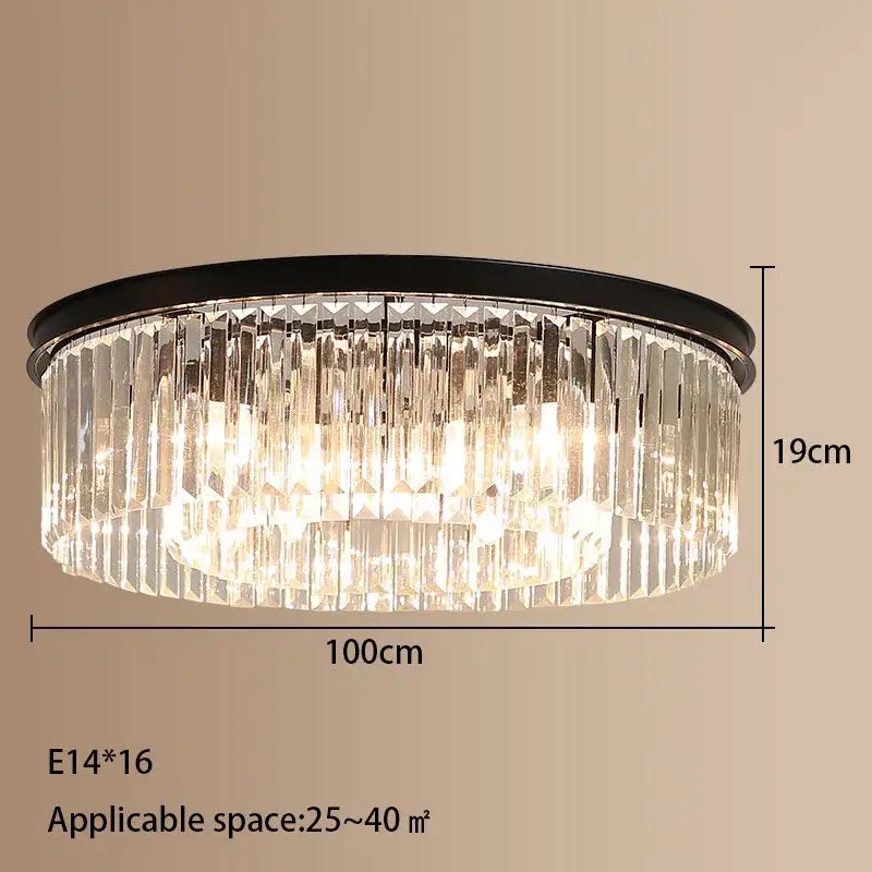 GobekUsa Crystal LED Ceiling Chandelier for Modern American Minimalist Décor, photo 14 of 14
