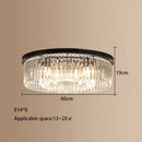 GobekUsa Crystal LED Ceiling Chandelier for Modern American Minimalist Décor