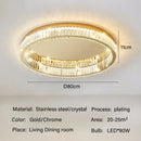 GobekUsa Crystal LED Ceiling Chandelier for Home Living Room Lighting Decoration