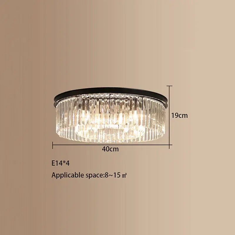 GobekUsa Crystal LED Ceiling Chandelier for Modern American Minimalist Décor, photo 9 of 14