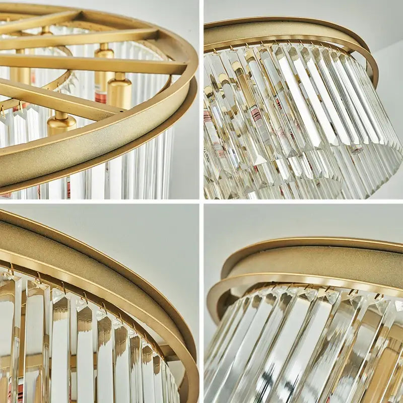 GobekUsa Crystal LED Ceiling Chandelier for Modern American Minimalist Décor, photo 2 of 14