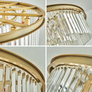 GobekUsa Crystal LED Ceiling Chandelier for Modern American Minimalist Décor