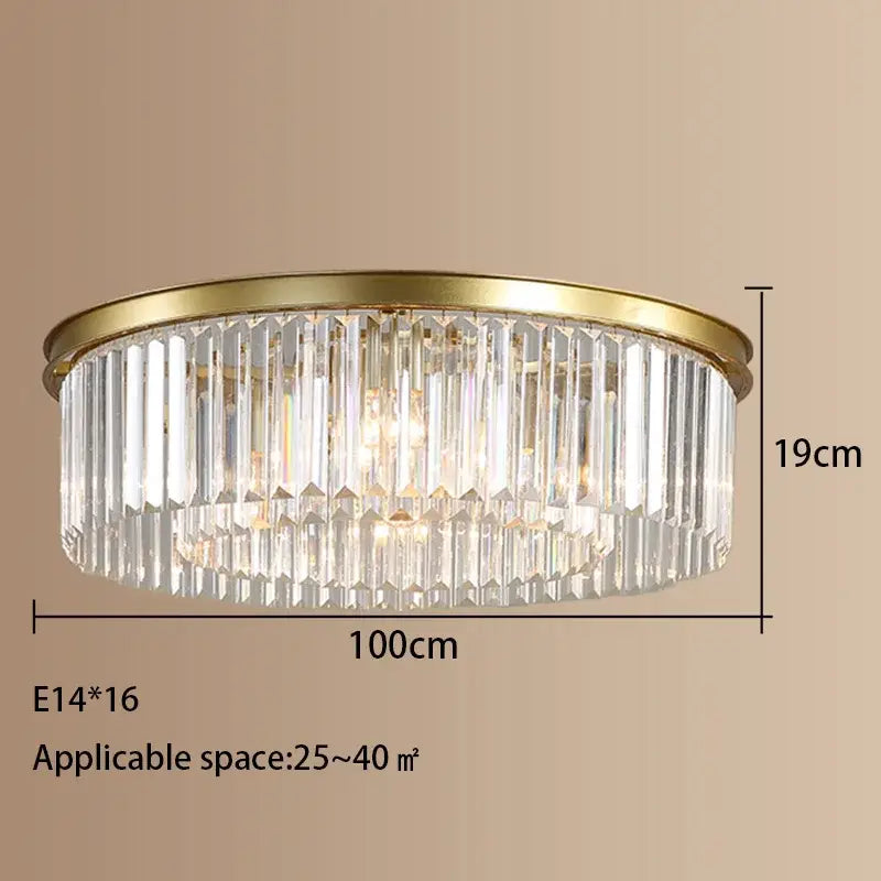 GobekUsa Crystal LED Ceiling Chandelier for Modern American Minimalist Décor, photo 8 of 14