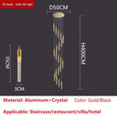GobekUsa Crystal LED Ceiling Chandelier for Luxury Home Décor