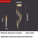 GobekUsa Crystal LED Ceiling Chandelier for Luxury Home Décor