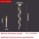GobekUsa Crystal LED Ceiling Chandelier for Luxury Home Décor