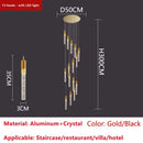 GobekUsa Crystal LED Ceiling Chandelier for Luxury Home Décor