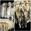 GobekUsa Crystal LED Ceiling Chandelier Modern Living Room Pendant Light