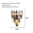 GobekUsa Crystal LED Ceiling Chandelier Modern Living Room Pendant Light