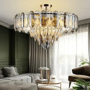 GobekUsa Crystal LED Ceiling Chandelier Modern Living Room Pendant Light