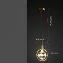 GobekUsa Crystal LED Ceiling Lamp Chandelier Iron Art Bar Home Decor.