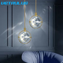 GobekUsa Crystal LED Ceiling Lamp Chandelier Iron Art Bar Home Decor.