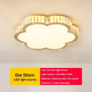 GobekUsa Crystal LED Ceiling Light for Modern Bedroom, Warm Lighting