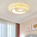 GobekUsa Crystal LED Ceiling Light for Modern Bedroom, Warm Lighting