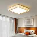 GobekUsa Crystal LED Ceiling Light for Modern Bedroom, Warm Lighting