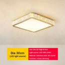 GobekUsa Crystal LED Ceiling Light for Modern Bedroom, Warm Lighting