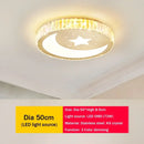 GobekUsa Crystal LED Ceiling Light for Modern Bedroom, Warm Lighting