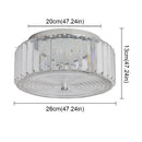 GobekUsa Crystal LED Ceiling Chandelier Light Circle Design Indoor Lighting