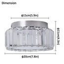 GobekUsa Crystal LED Ceiling Chandelier Light Circle Design Indoor Lighting