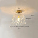 GobekUsa Crystal LED Ceiling Light Luxury Modern Chandelier for Living Room Hallway
