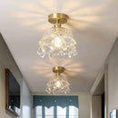 GobekUsa Crystal LED Ceiling Light Luxury Modern Chandelier for Living Room Hallway