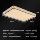 GobekUsa Crystal LED Ceiling Lights: Modern Home Lighting Fixture for Living, Dining, Kitchen, Bedroom