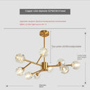GobekUsa Crystal LED Chandelier Ceiling Light for Elegant Home Décor