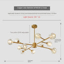 GobekUsa Crystal LED Chandelier Ceiling Light for Elegant Home Décor