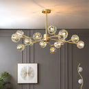 GobekUsa Crystal LED Chandelier Ceiling Light for Elegant Home Décor