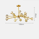 GobekUsa Crystal LED Chandelier Ceiling Light for Elegant Home Décor