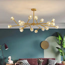 GobekUsa Crystal LED Chandelier Ceiling Light for Elegant Home Décor