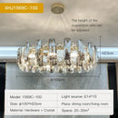 GobekUsa Crystal LED Chandelier for High-end Living Spaces