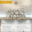 GobekUsa Crystal LED Chandelier for High-end Living Spaces