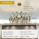 GobekUsa Crystal LED Chandelier for High-end Living Spaces