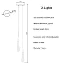 GobekUsa Crystal LED Chandelier: Modern Art Pendant Light for Restaurant, Bar, Staircase & Loft